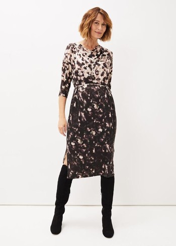 Phase Eight Corrie Abstract Spot Print Dress Multicolor Australia | NH0913586